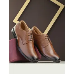 Clog London Men's Tan Derby Shoes-picture-29