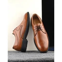Clog London Men's Tan Derby Shoes-picture-26