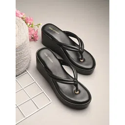 CLOG LONDON Women Open Toe Wedge Heel Sandals-picture-27