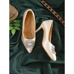 CLOG LONDON Women Solid Stiletto Pointed Toe Regular Heels-picture-16