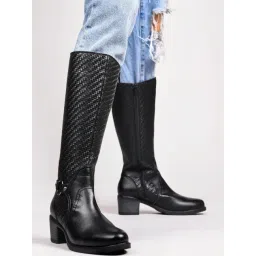 Clog London Women's Black Casual Booties-picture-37