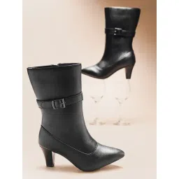 Clog London Women's Black Casual Booties-picture-34