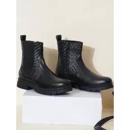 Clog London Women's Black Chelsea Boots-picture-35