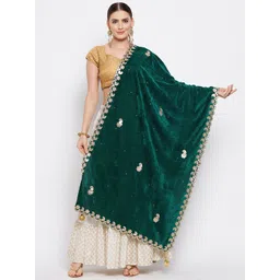 Clora Creation Embellished Velvet Dupatta-picture-27