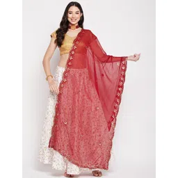 Clora Creation Embroidered Dupatta with Gotta Patti-picture-28