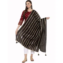 Clora Creation Embroidered Gotta Patti Dupatta-picture-31