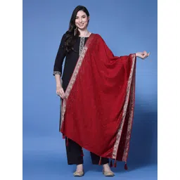 Clora Creation Floral Embroidered Dupatta With Sequinned-picture-39