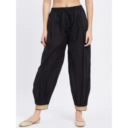 Clora Creation Gotta Patti Hem Cotton Loose-Fit Afghani Salwar-picture-23