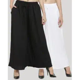 clora creation Pack of 2 Flared Palazzos-picture-10