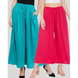 clora creation Pack of 2 Palazzos with Insert Pockets-picture-25