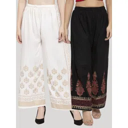 Clora Creation Pack Of 2 Women Printed Palazzos-picture-32