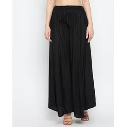 clora creation Straight Fit Palazzo with Elasticated Waist-picture-18