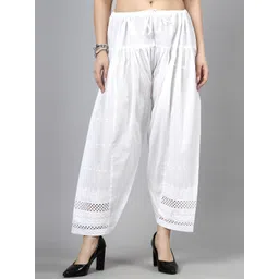 Clora Creation Women Chikankari Pure Cotton Loose Fit Salwar-picture-36