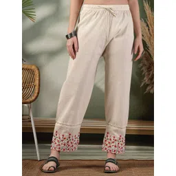 Clora Creation Women Floral Embroidered Ethnic Palazzos-picture-16