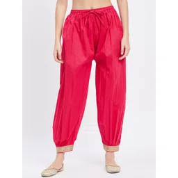 Clora Creation Women Gotta Patti Work Hem Cotton Afghani Salwar-picture-34