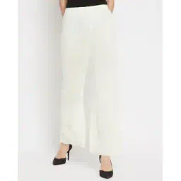 clora creation Women Lace Woolen Palazzos-picture-11