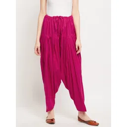 Clora Creation Women Magenta Solid Pure Cotton Salwar-picture-14