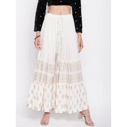 Clora Creation Women Mid-Rise Ethnic Printed Flared Palazzos-picture-34