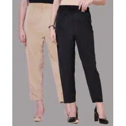 clora creation Women Pack of 2 Palazzos with Elasticated Waistband-picture-49