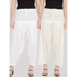 Clora Creation Women Pack Of 2 Solid Pure Cotton Salwars-picture-16