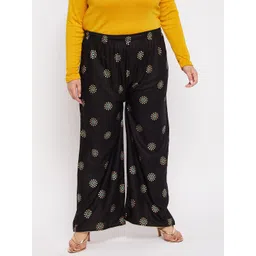 CLORA CREATION PLUS Women Ethnic Motifs Printed Flared Palazzos-picture-30