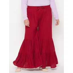 CLORA CREATION PLUS Women Flared Fit Palazzos-picture-31