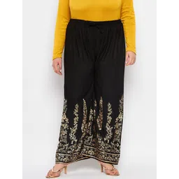 CLORA CREATION PLUS Women Plus Size Ethnic Motifs Printed Palazzos-picture-25