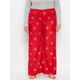 CLORA CREATION PLUS Women Plus Size Printed Palazzos-picture-17