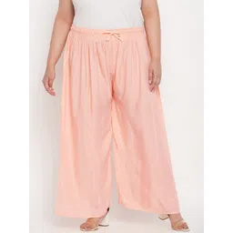 CLORA CREATION PLUS Women Plus Size Wide Leg Palazzos-picture-20