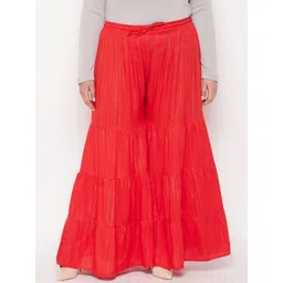 CLORA CREATION PLUS Women Striped Flared Fit Palazzos-picture-32