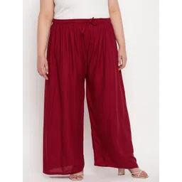 CLORA CREATION PLUS Women Wide Leg Fit Palazzos-picture-29