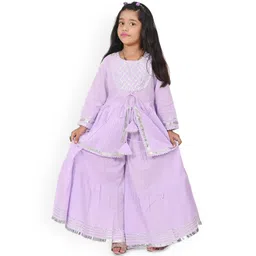 Cloth Bites Girls Regular Gotta Patti Kurta with Sharara-picture-33