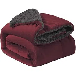 Cloth Fusion Baby Boy's and Baby Girl's Luxury Flannel Sherpa All Season/Heavy Winter Blanket/Wrapping Baby Sheet for Babies/Kids (0-5 Years, 45x60 inches, Maroon & Grey)-picture-30