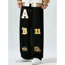 CLOTH N CODE Men Printed Relaxed Straight Fit Trousers-picture-29