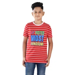 Clothe Funn Boys Pack Of 2 Typography Printed Cotton T-shirt-image-20