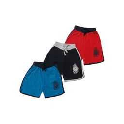 Clothe Funn Boys Pack Of 3 Graphic Printed Cotton Shorts-image-49