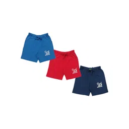 Clothe Funn Boys Pack of 3 Mid-Rise Cotton Shorts-image-41