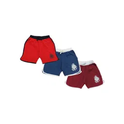 Clothe Funn Boys Pack Of 3 Regular Cotton Shorts-image-46