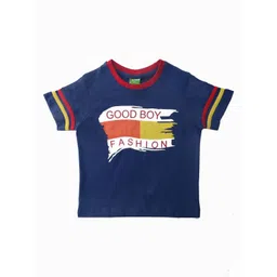 Clothe Funn Boys Typography Printed Pure Cotton T-shirt-image-8