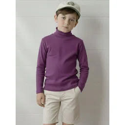 CLOTHIFY Boys Cotton High Neck Tshirts-picture-34