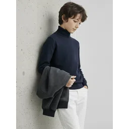 CLOTHIFY Boys High Neck Woolen Pullover Sweater image 5