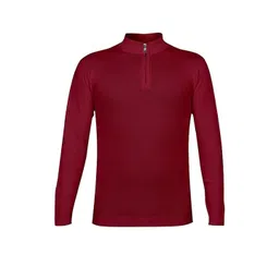 CLOTHIFY Boys High Neck Zip Detail Pullover Sweaters-picture-11