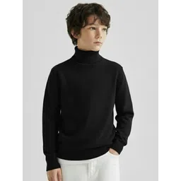 CLOTHIFY Boys Turtle Neck Woollen Winter Pullover Sweater image 1