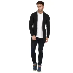 clothify Men’s Cotton Shrug | Open Full Sleeve Shawl Cardigan for Men, Best for Casual Wear image 4