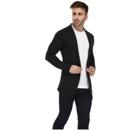 clothify Men’s Cotton Shrug | Open Full Sleeve Shawl Cardigan for Men, Best for Casual Wear image 3
