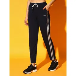 clothina Women Solid Blue Track Pants-picture-28
