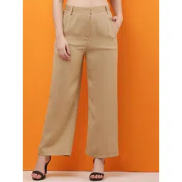 CLOTHINK INDIA Women Relaxed Wide Leg Trousers-picture-39