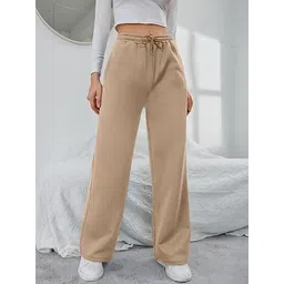 clothink india Women Solid Beige Track Pants-picture-21