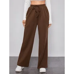 clothink india Women Solid Brown Track Pants-picture-14