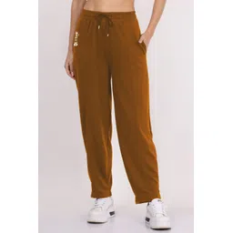 clothink india Women Solid Brown Track Pants-picture-13